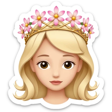 flower tiara sticker
