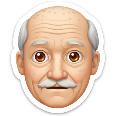 Make me a grampa with pimples sticker