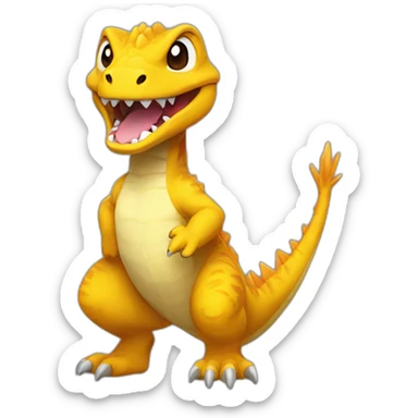 agumon guilon vmon happy sticker