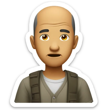 The frustrated Mandarin sticker