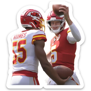 Josh Allen beating Patrick Mahomes sticker