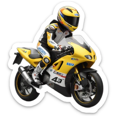 Moto carreras #33 sticker