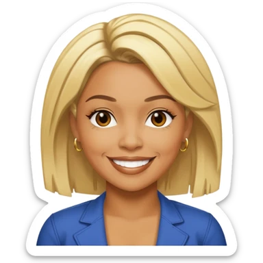 Tionne T-Boz Watkins with blonde hair  sticker