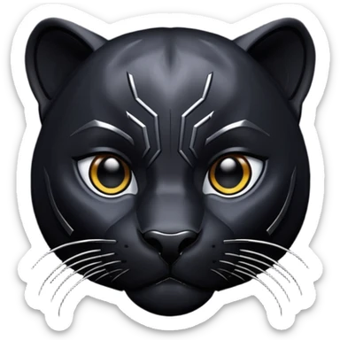 Pantera nera emoji sticker