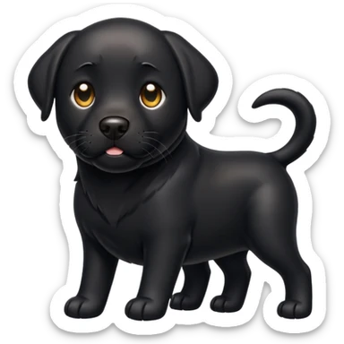 Black Labrador sticker