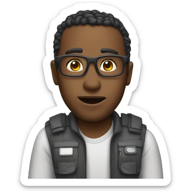 an emjoi for a fun job that involves backend ai skills sticker