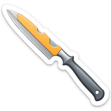 A flint knife chipped unevenly but shining at the edge.






 sticker