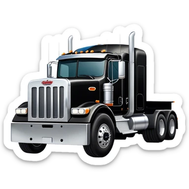 black peterbilt sticker