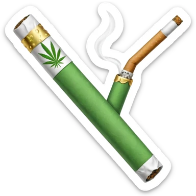 a joint, green cigarrete, like the wpp one sticker