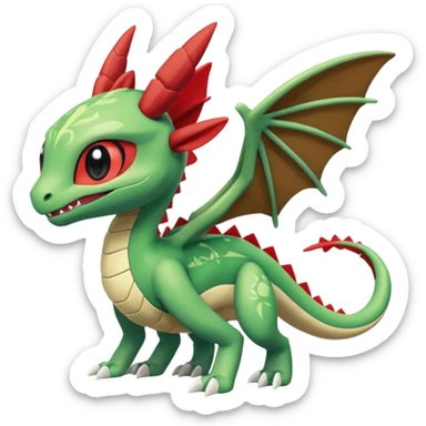 Meloetta-Flygon-Spyro-Toothless-Stitch-Pokémon-Fakémon-creature-hybrid sticker