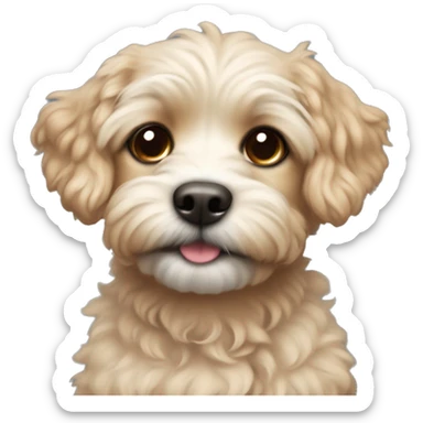 Little cute havapoo  sticker