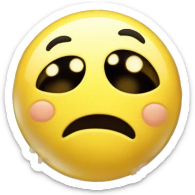 Create an emoji of a regular yellow face with dizzy, spiral eyes, and three stars circling above the forehead as if the character has just crashed into something, similar to the dizzy stars effect often seen in cartoons. sticker