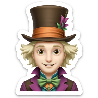Mad Hatter from Alice in Wonderland movie sticker