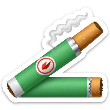a green cigarrete, like the wpp one sticker