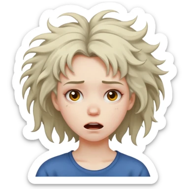 girl crashing out sticker