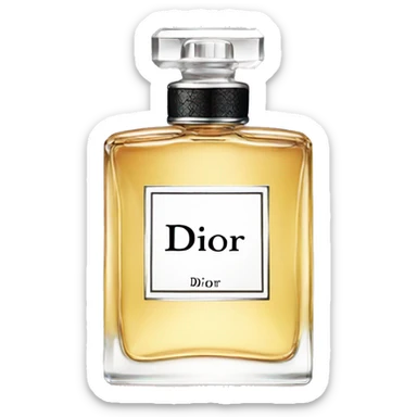 dior perfume bottle sticker