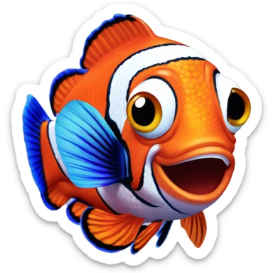 Finding Nemo clownfish  sticker