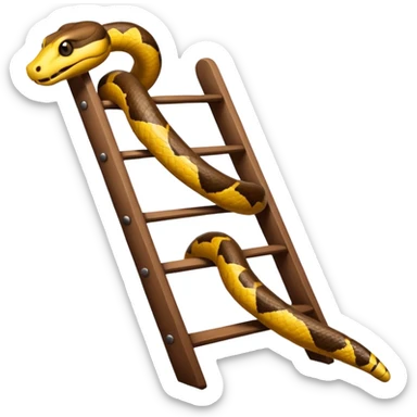 snake on a ladder sticker