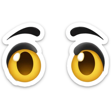 make me a happy sad tear drop emoji the smile should be happy and the eyes should have dark circles and a teardrop  sticker