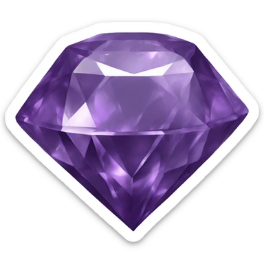 Purple opaque diamond  sticker