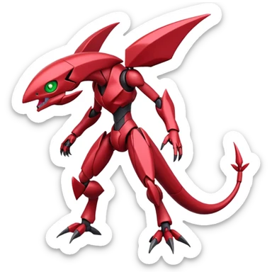Inteleon-Scizor-Genesect-Bisharp-Pokémon-Fusion, full body sticker