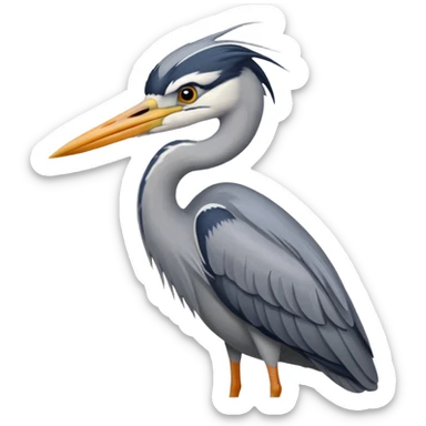 Grey Heron sticker