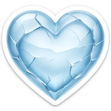 Corazón de hielo sticker