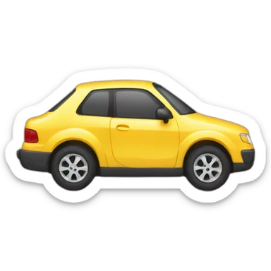 IPhone avec coque en forme de voiture sticker