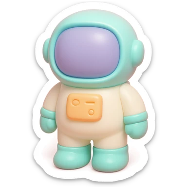 astronaut character sticker
