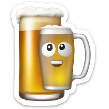 Toda tomando cerveza sticker