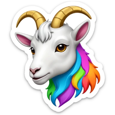 goat graffiti logo sticker
