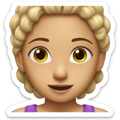 gimnastic girl sticker