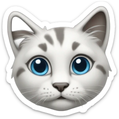 full body shot of smurf cat sticker