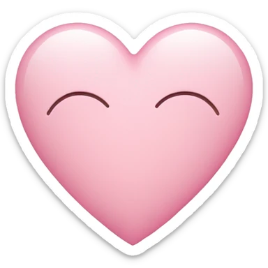 Light pink heart sticker