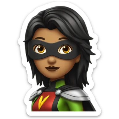 robin superhero girl sticker