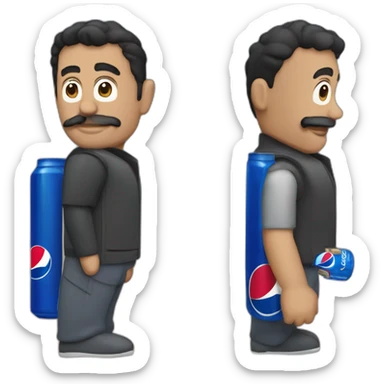 charly garcias with pepsi sticker