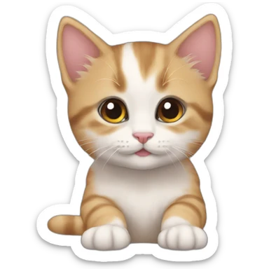 smol kitten sticker