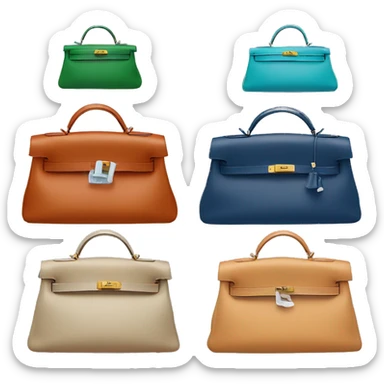 Hermes bag Kelly in different colors  sticker