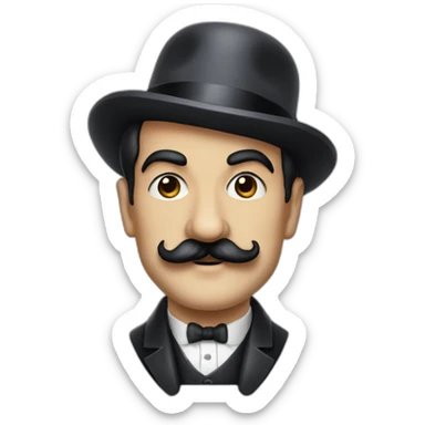 Hercule Poirot sticker