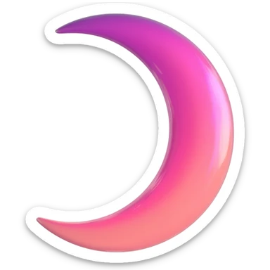 Shiny pastel rose-pink-lavender-violent-gradient crescent moon sunset aesthetic realistic real life scenery landscape sunrise aesthetic landscape scenery scenic background sticker