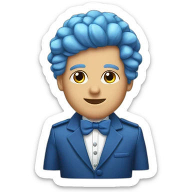 Érice zemour en gobelin lance est un bandeau bleu sticker