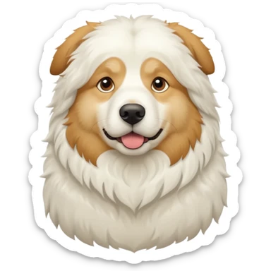 pyrenees mountain white  sticker