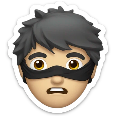 Angry ninja sticker
