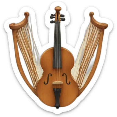 Erlandskian Hawsokzi String Instrument Ethnic sticker