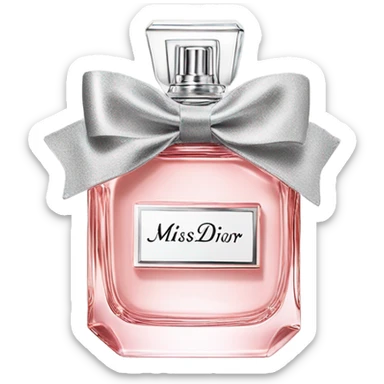 Miss dior perfume different views sticker