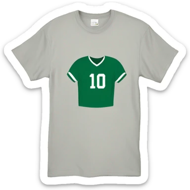 dark green football tee shirt sticker