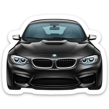 BMW car front view sticker