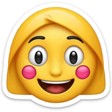 Lost média emojis joyeux noir sticker