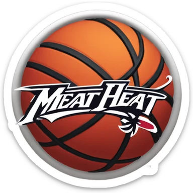 Miami Heat Basketball Logo sticker