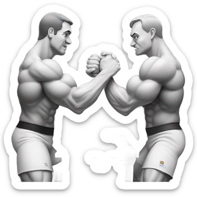 Armwrestling competition sticker